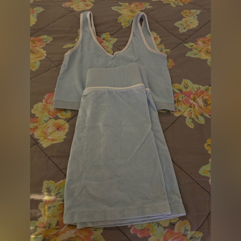 Crop Top & Skirt Two Piece Set
